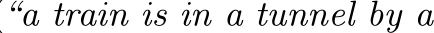 “a train is in a tunnel by a