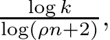 log klog(ρn+2),