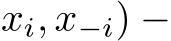 xi, x−i) −