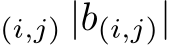 (i,j) |b(i,j)|