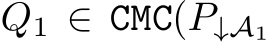  Q1 ∈ CMC(P↓A1