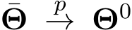  ¯Θ p→ Θ0