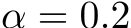  α = 0.2