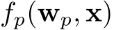  fp(wp, x)