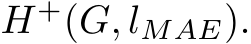  H+(G, lMAE).