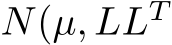  N(µ, LLT