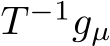  T −1gµ