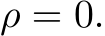  ρ = 0.