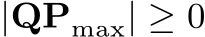 |QPmax| ≥ 0