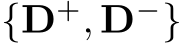  {D+, D−}