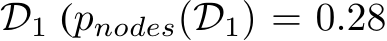  D1 (pnodes(D1) = 0.28