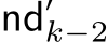  nd′k−2