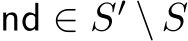  nd ∈ S′ \ S