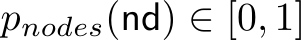 pnodes(nd) ∈ [0, 1]