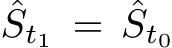 ˆSt1 = ˆSt0