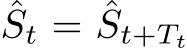 ˆSt = ˆSt+Tt