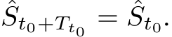 ˆSt0+Tt0 = ˆSt0.