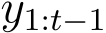  y1:t−1