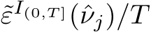  ˜εI(0,T ](ˆνj)/T