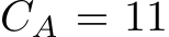  CA = 11