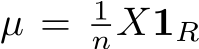  µ = 1nX1R