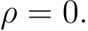  ρ = 0.