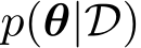  p(θ|D)