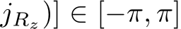 jRz)] ∈ [−π, π]