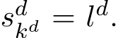  sdkd = ld.