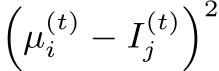 �µ(t)i − I(t)j �2