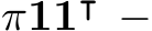 π11⊺ −