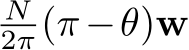 N2π(π−θ)w