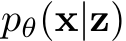  pθ(x|z)