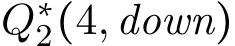  Q∗2(4,down)