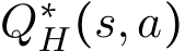  Q∗H(s,a)