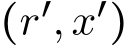  (r′,x′)