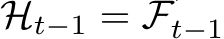  Ht−1 = F′t−1