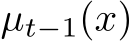  µt−1(x)