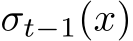  σt−1(x)