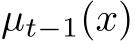 µt−1(x)