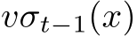  vσt−1(x)