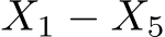  X1 − X5