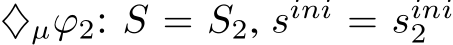 ♦µϕ2: S = S2, sini = sini2