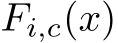  Fi,c(x)