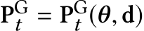  PGt = PGt (θ, d)