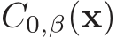 C0,β(x)