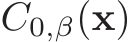  C0,β(x)