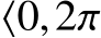  ⟨0,2π