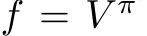  f = V π′