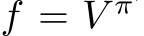  f = V π′